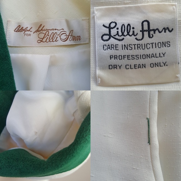 RARE Vintage Designer Lilli Ann Adolph Schuman Suede Lapel Blazer Suit Coat - Picture 8 of 8